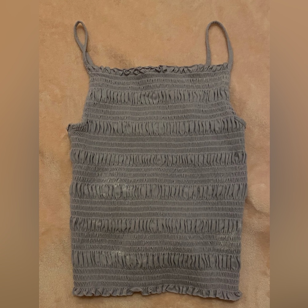 H&M Purple Smocked Tank Top